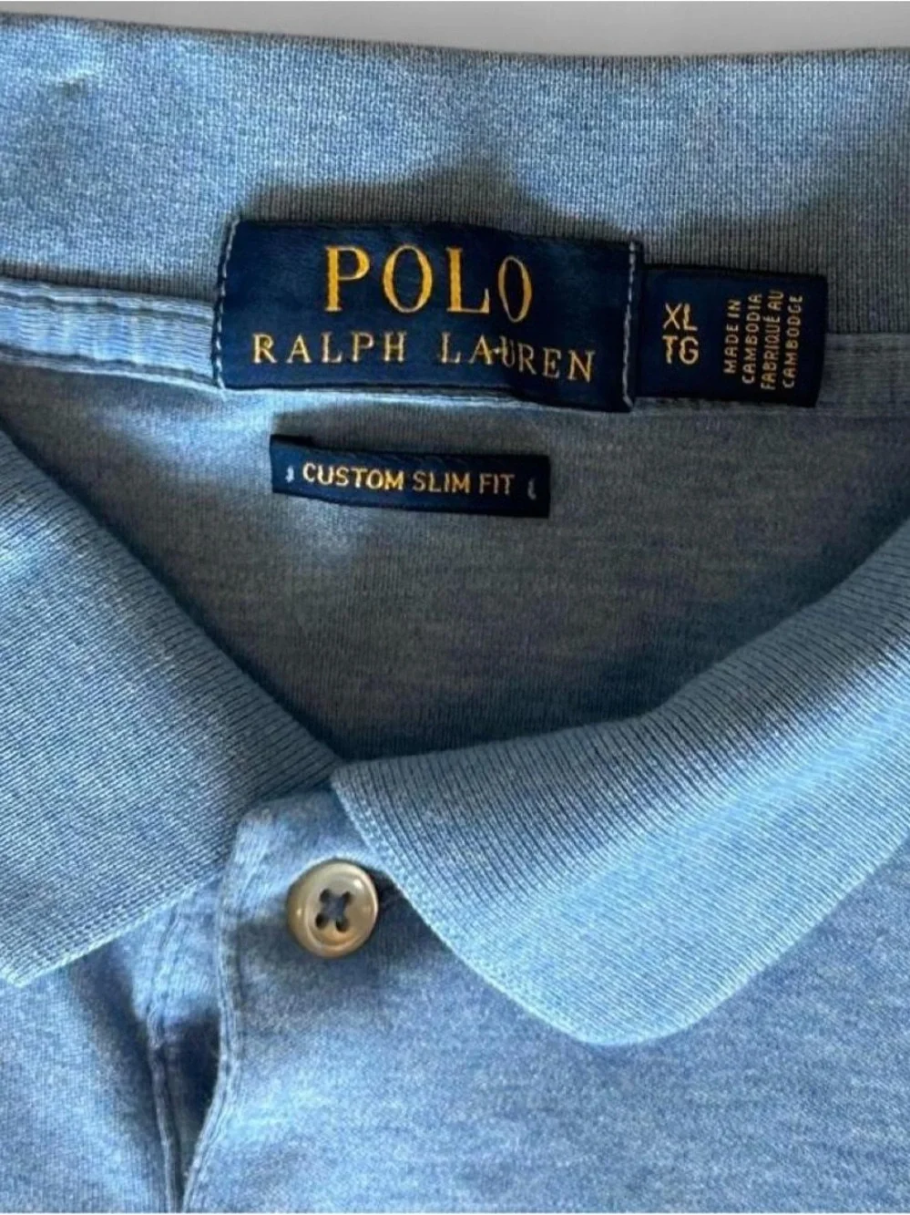 Ralph Lauren Men’s Heather Light Blue Polo